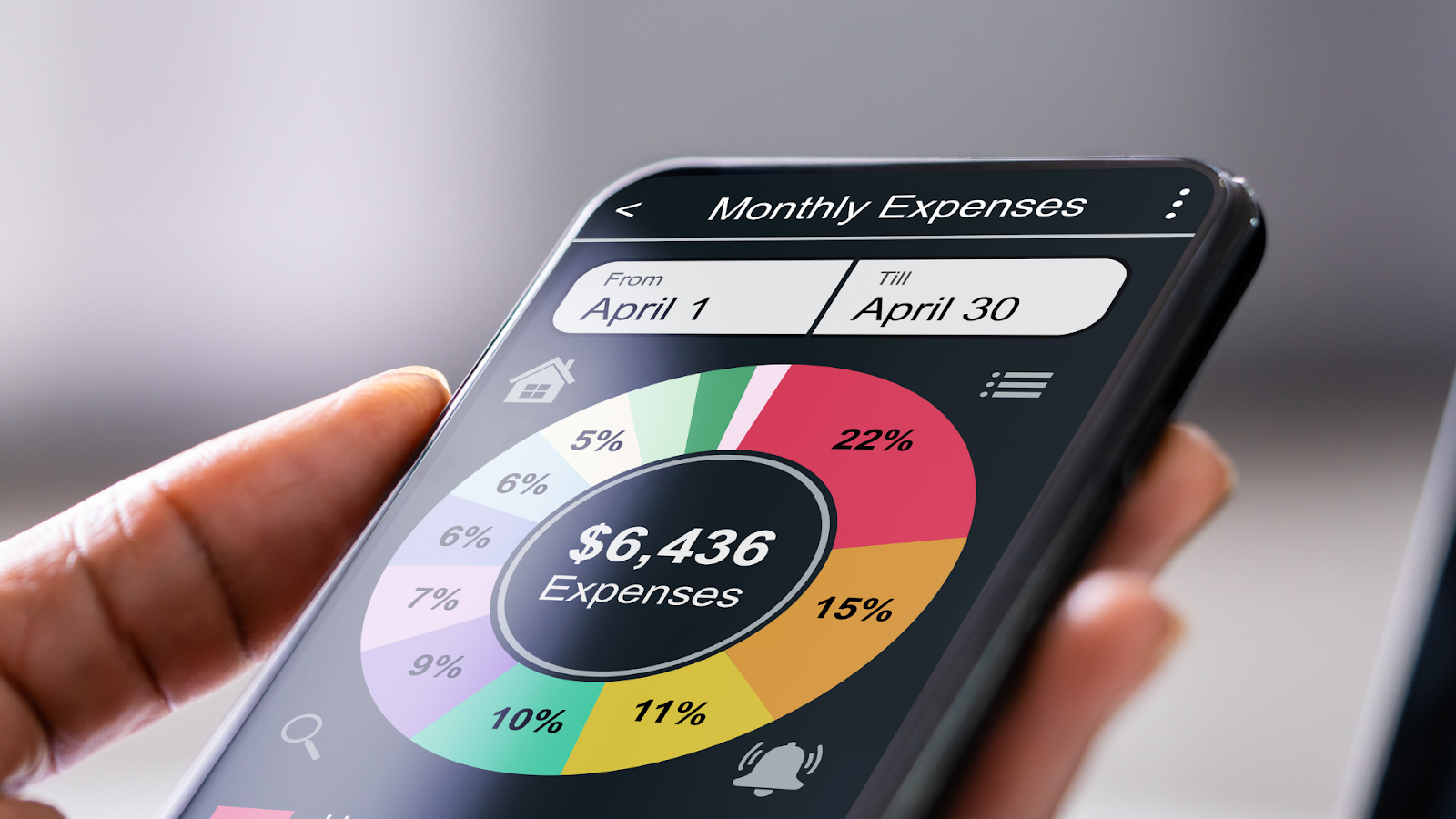 App showing a cool pie chart